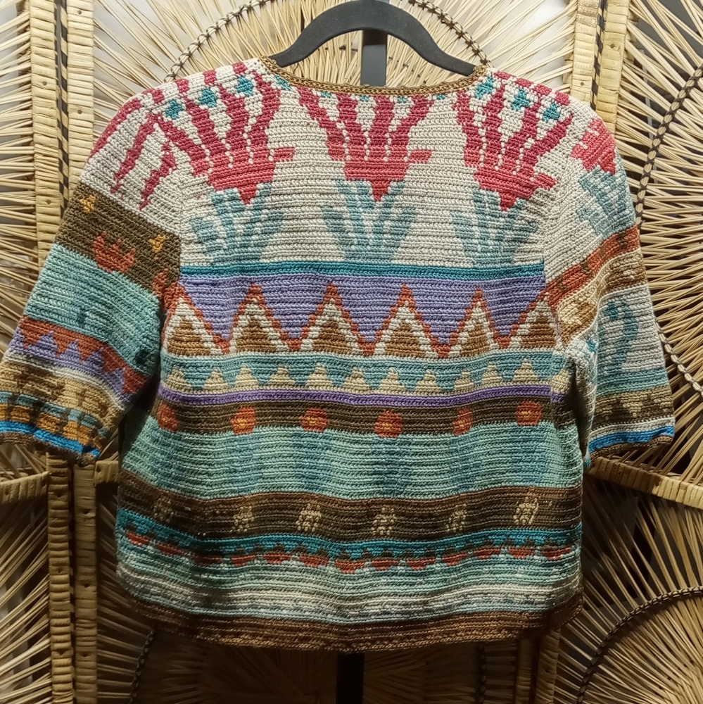 Peruvian Connection Sweater Large - Picture 2 of 8